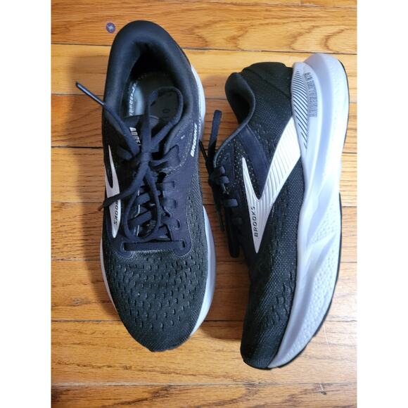 Brooks Womens Adrenaline GTS 24 Black Running Shoes Sneakers 8.5 D - Picture 2 of 12